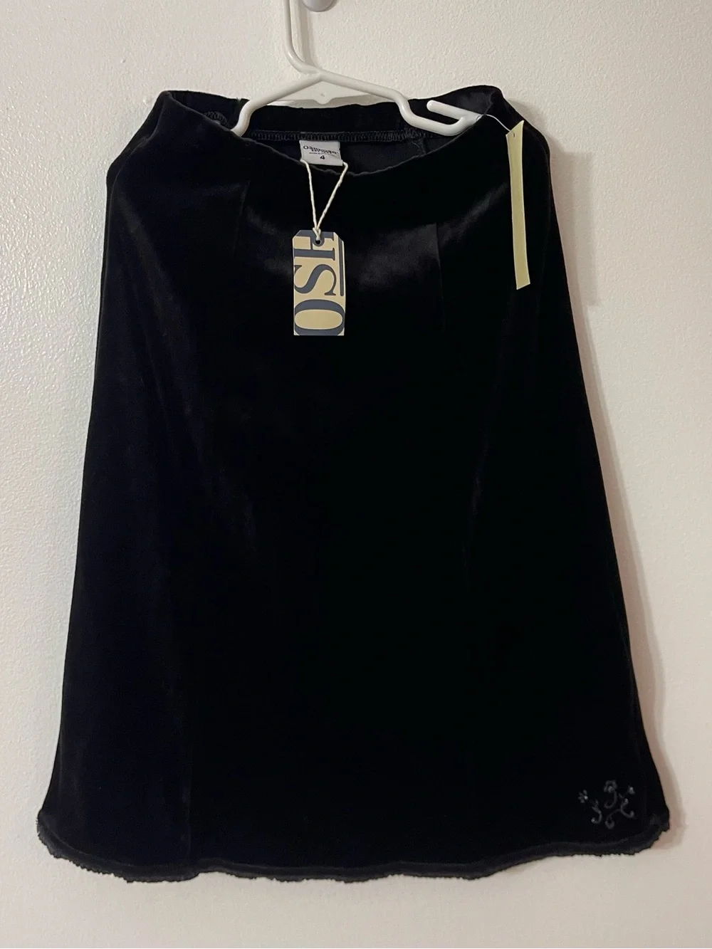 OshKosh B'gosh Black Velvet A-Line Skirt